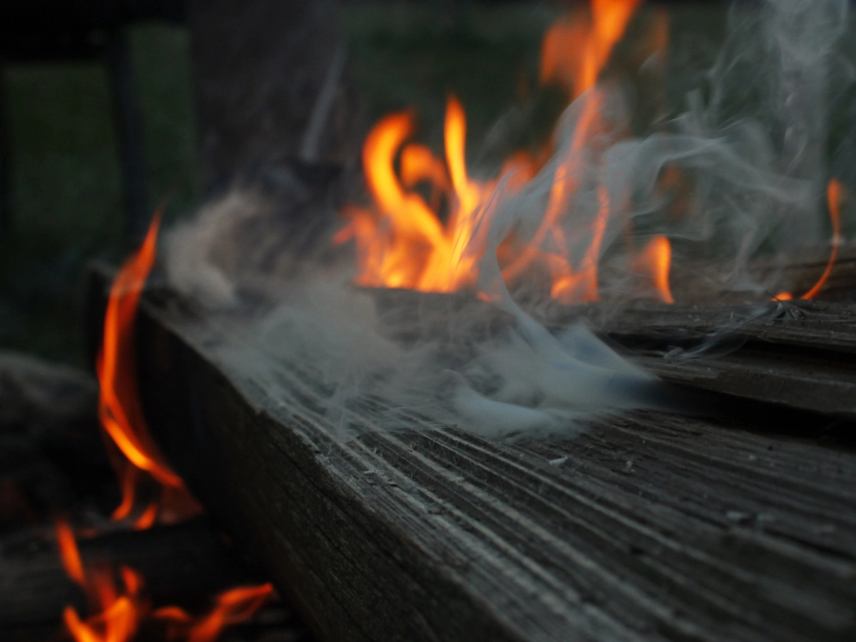 Burning embers